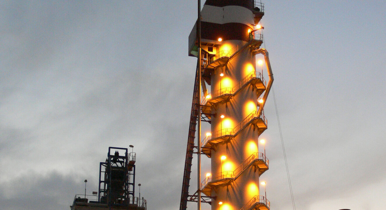 Industrial lime kiln designed and manufactured by Maguin, expert in equipment for over 180 years