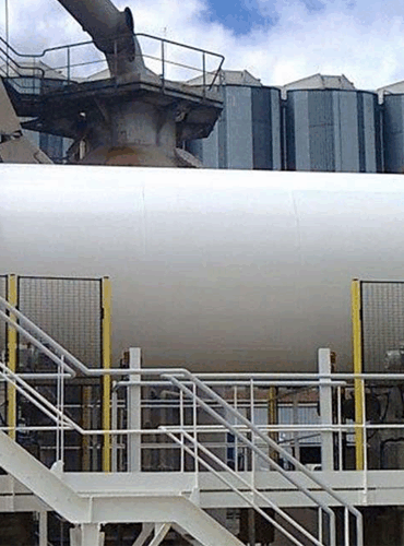 Maguin’s lime milk preparation workshop, designed for industrial chemical treatment and regulation processes