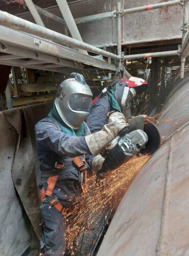 Rénovation d'un four de calcination vieux de 60 ans